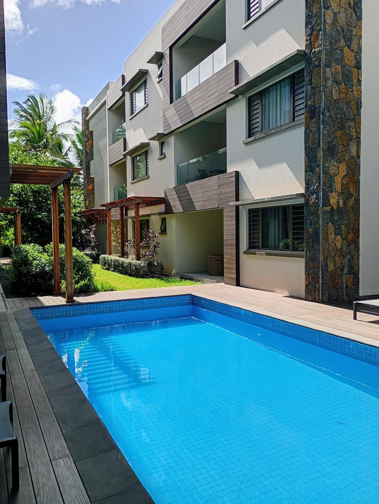 Appt Neuf De 2Ch Ds Residence Avec Piscine, Route Cotiere Grand-Baie Eksteriør billede